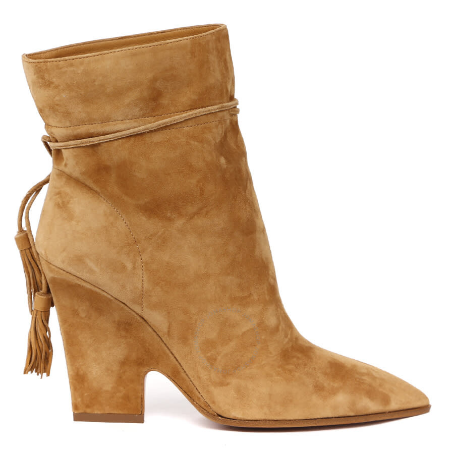 Aquazzura Ladies Beige Boots, Brand Size 36 ( US Size 6