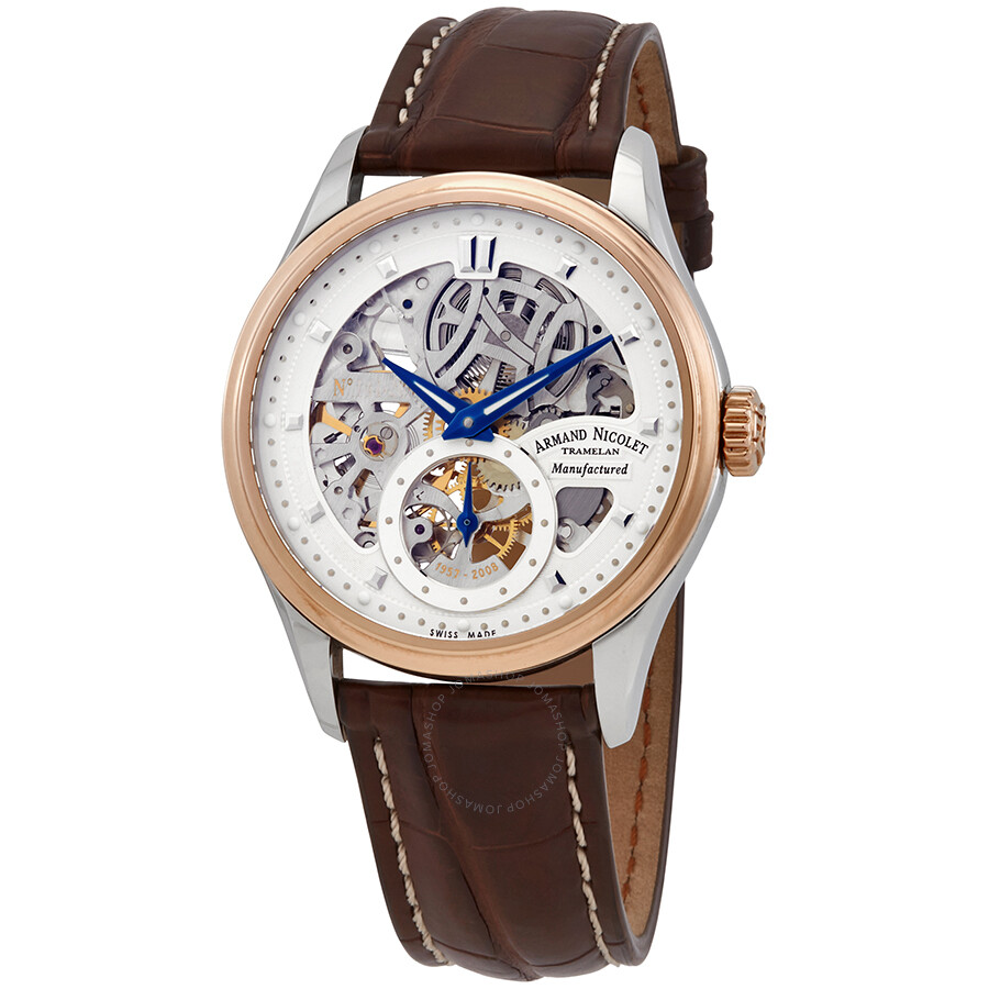 Armand Nicolet LS8 Silver Dial Men's Hand Wound Watch 8620SAGP713MR2