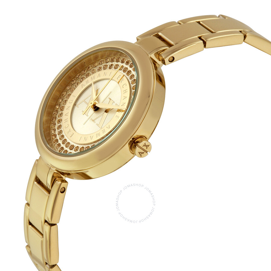 Armani exchange gold ladies watch Clearance