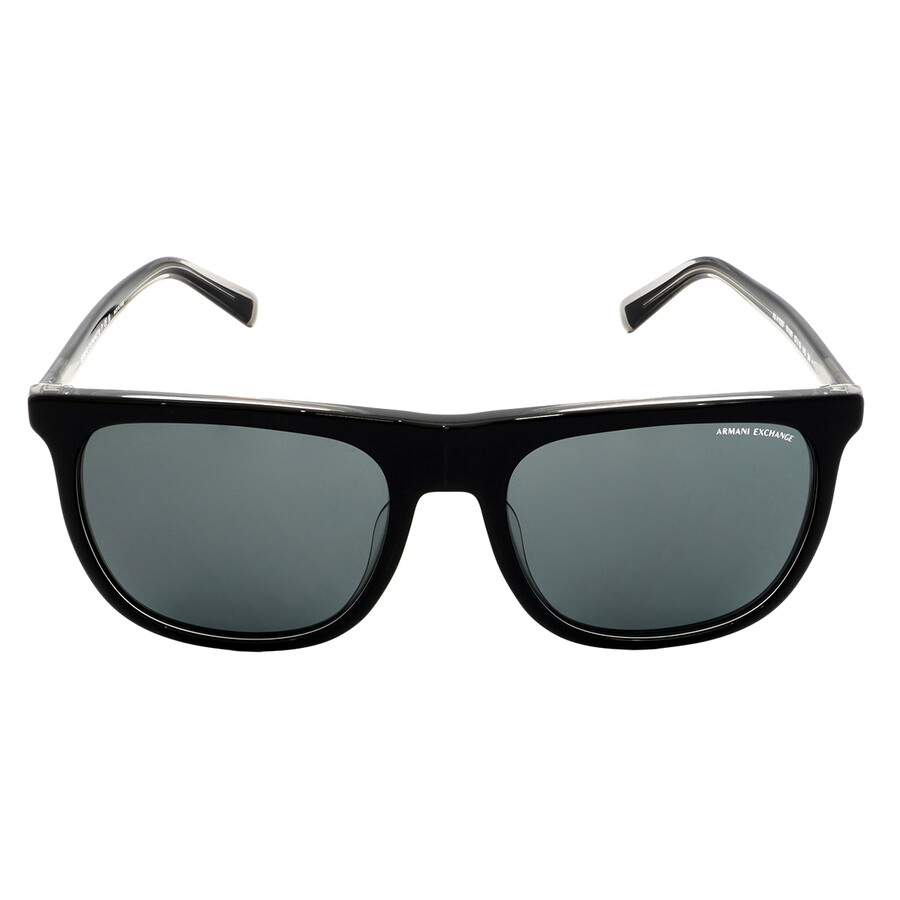 Armani Exchange Grey Square Men's Sunglasses AX4102SF 831887 57