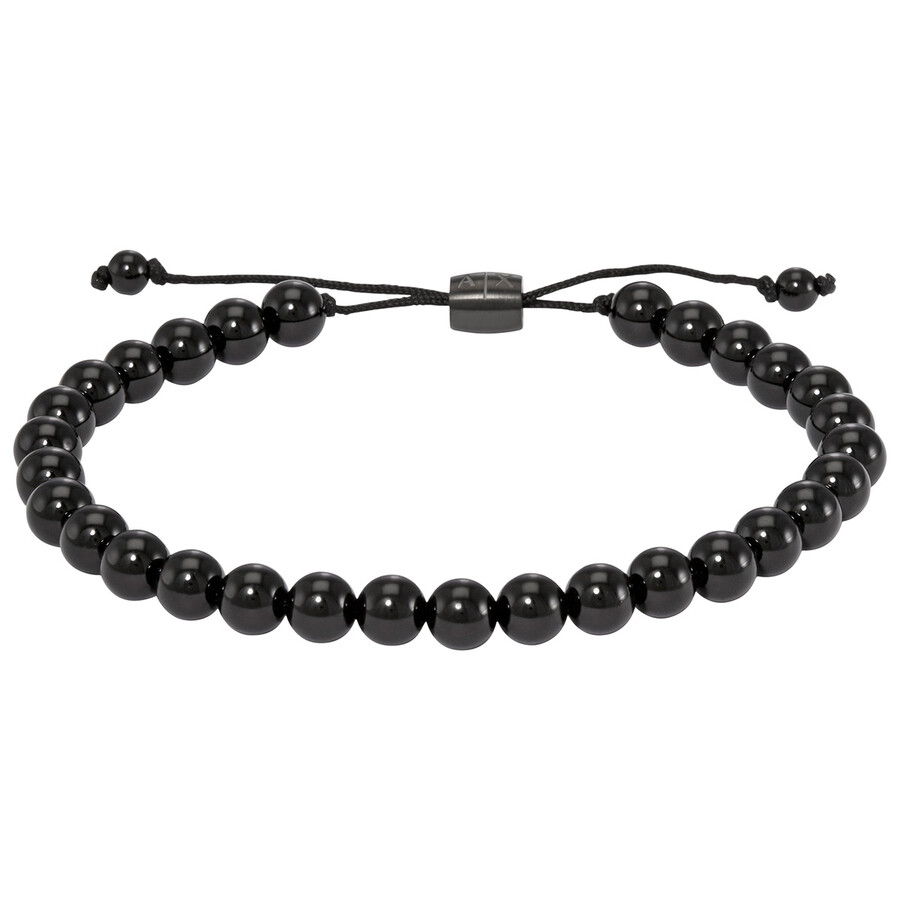 Armani Exchange Quartz Black Dial Men's Watch And Bracelet Gift Set