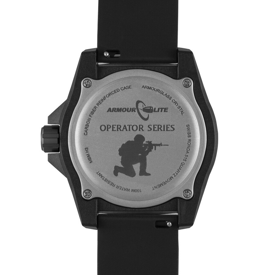 Armourlite Operator (Tritium Illuminated) Quartz Black Dial Men's Watch
