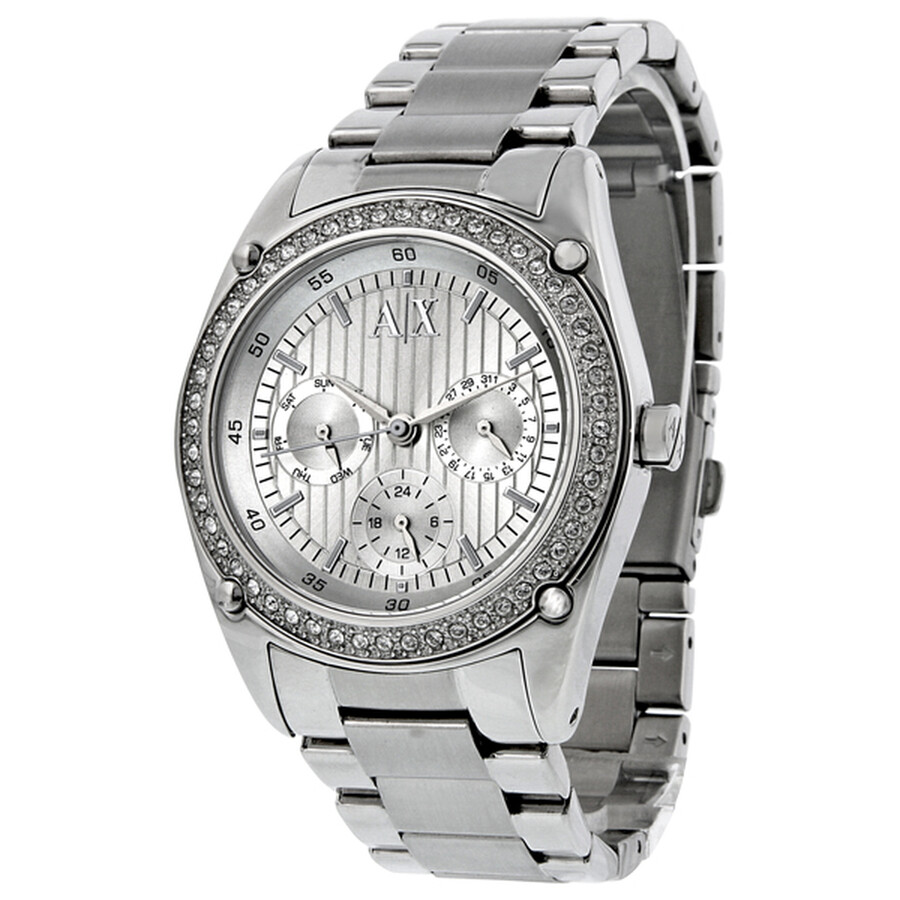 Armani Exchange AX Armani Exchange MultiFunction Silver Dial Ladies