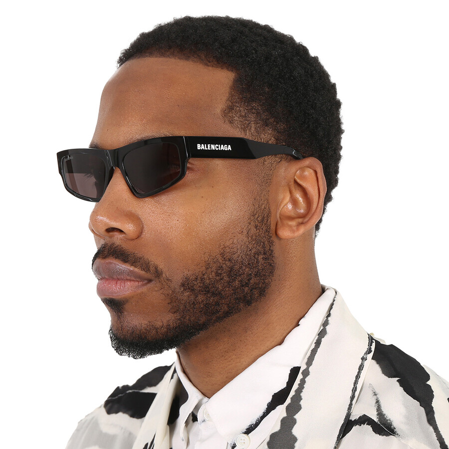 Balenciaga Grey Browline Unisex Sunglasses BB0305S 001 56 889652443232