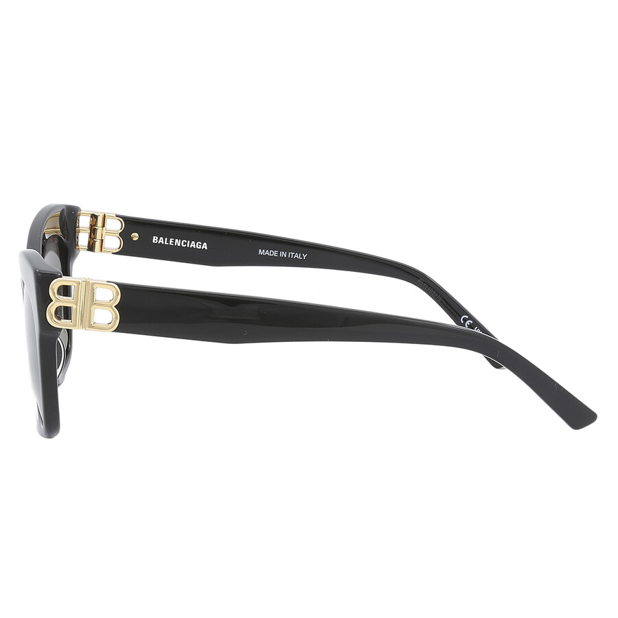 Balenciaga Grey Cat Eye Ladies Sunglasses BB0132S 001 53 889652320625