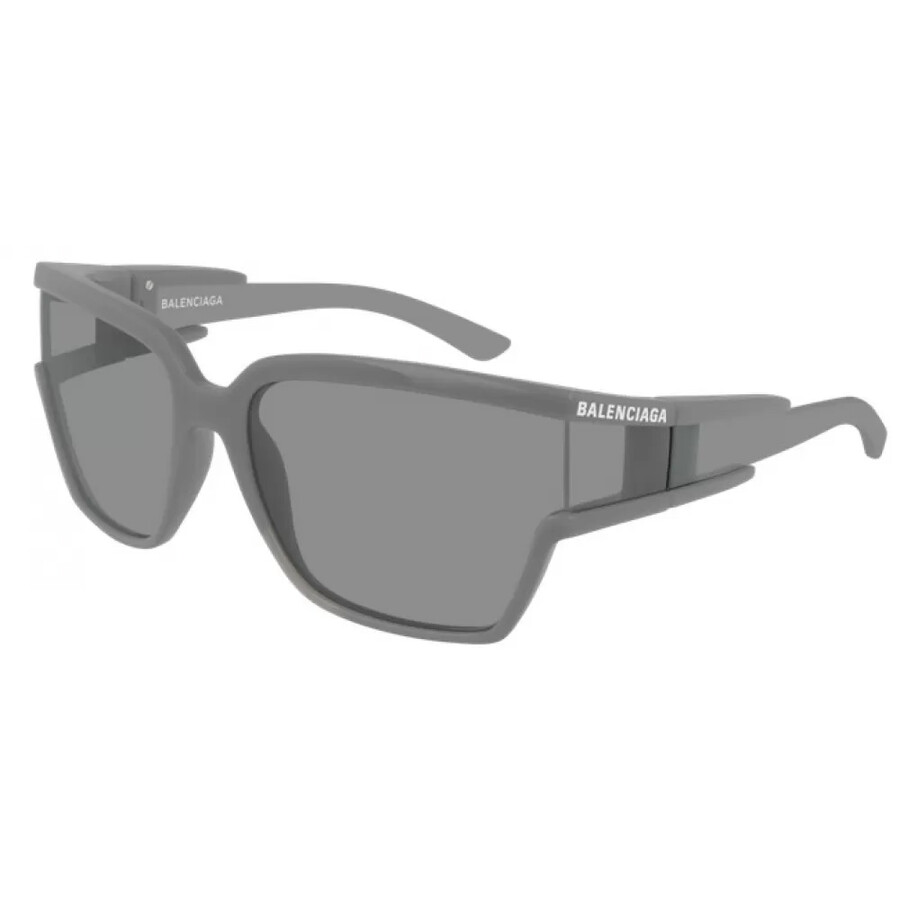 Balenciaga Grey Square Unisex Sunglasses BB0039S 002 63 889652216386
