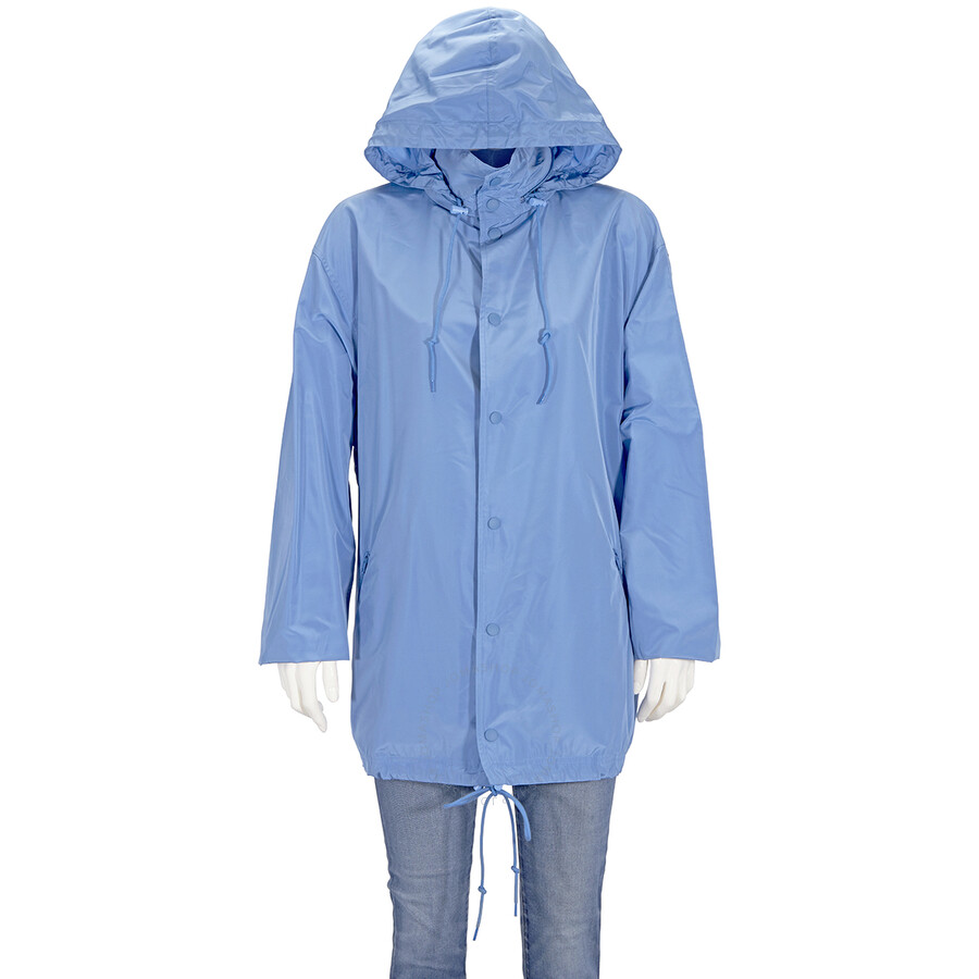 light blue windbreaker