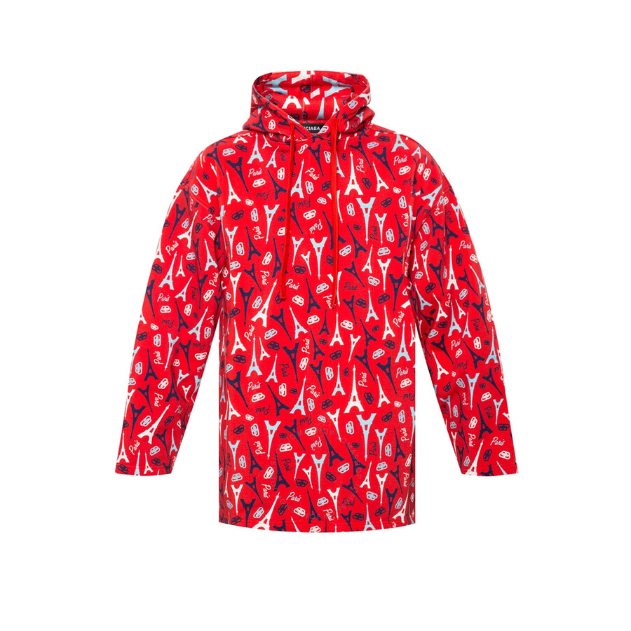 men's red hoodie