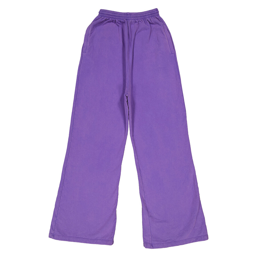 Balenciaga Ultraviolet Creased Effect Extra Long Lounge Pants, Size XX
