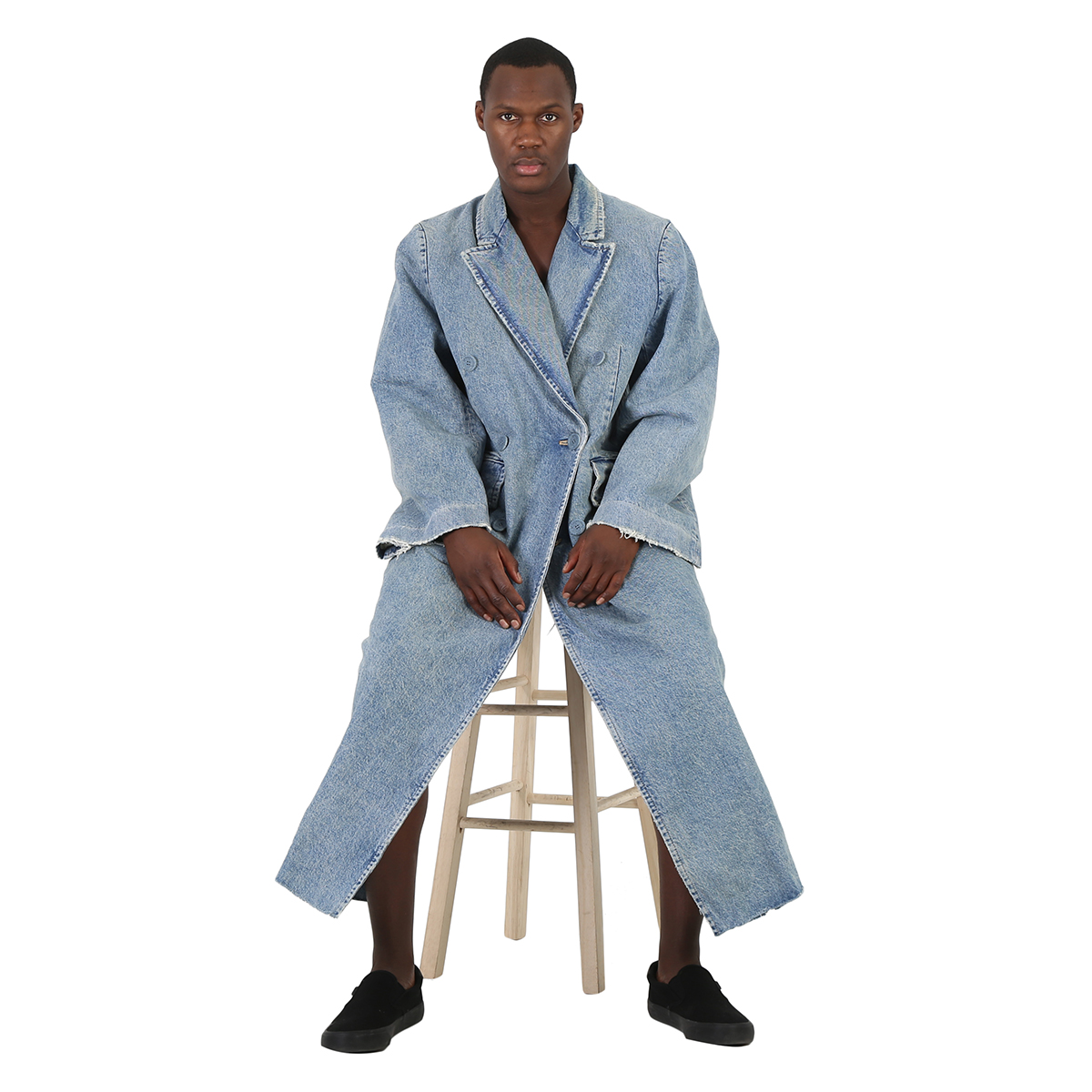Knit Lounge Pant | Washed Light Blue main image 1