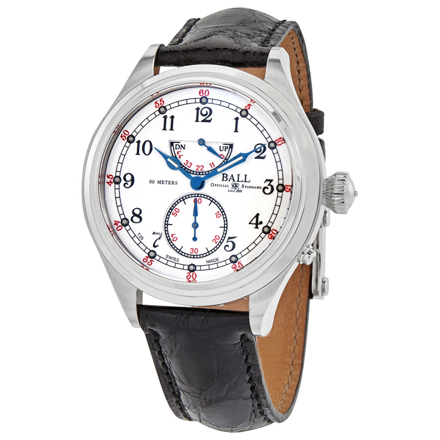 Ball Trainmaster Automatic White Dial Men's Watch NM2058DLJWH1