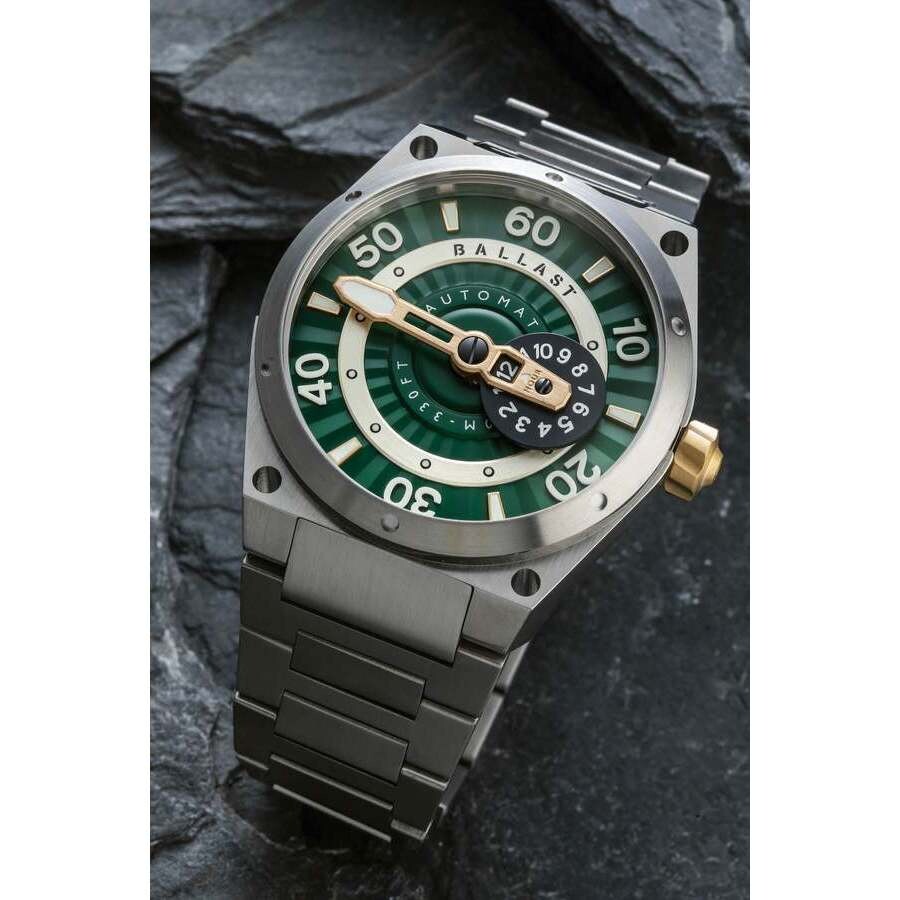 Ballast Valiant Green Dial Men's Watch BL314733 194595025934