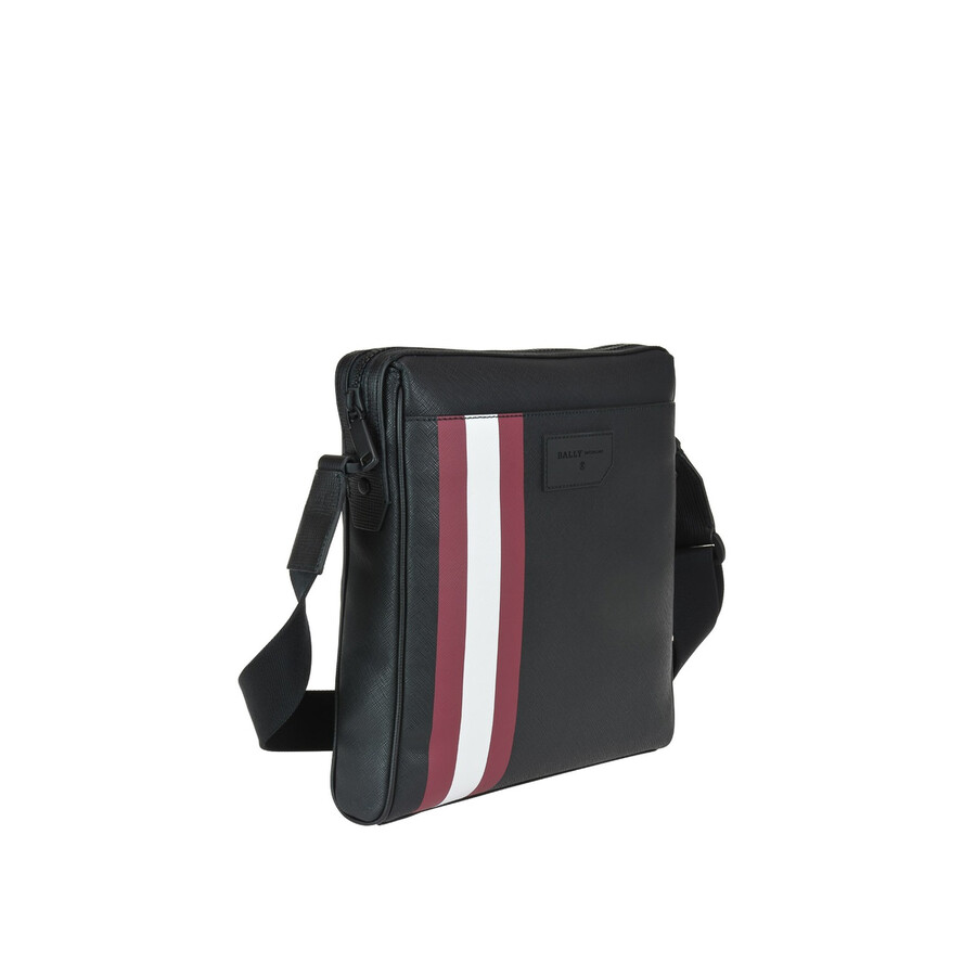 Bally Black / Red Stripe Men's Messenger 6224073 7612510693745