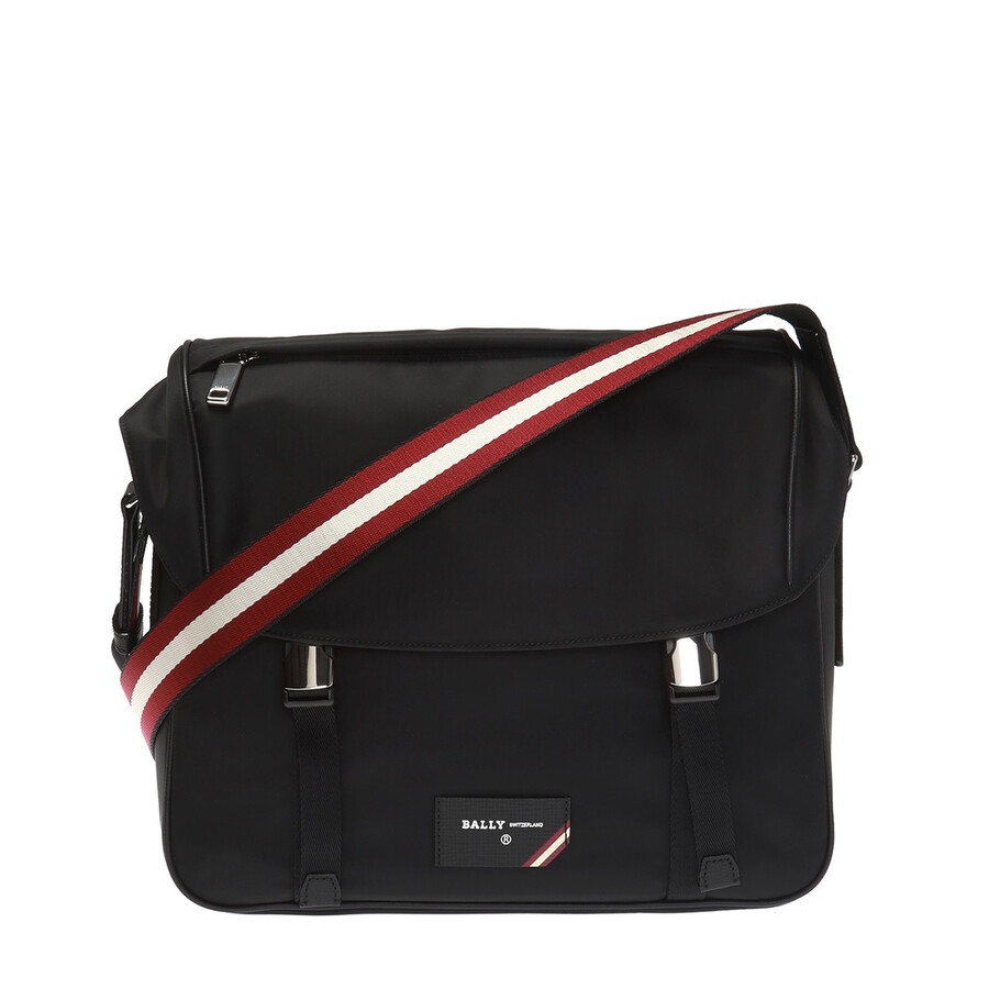 Bally Fabro Black Nylon Messenger Bag 6226335 7612510863933 Handbags