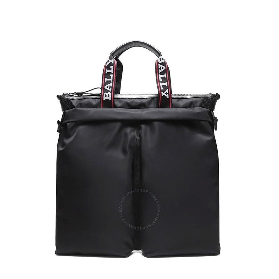 Bally Helmet Black Nylon Tote Bag 6224137 7612510677530 Handbags