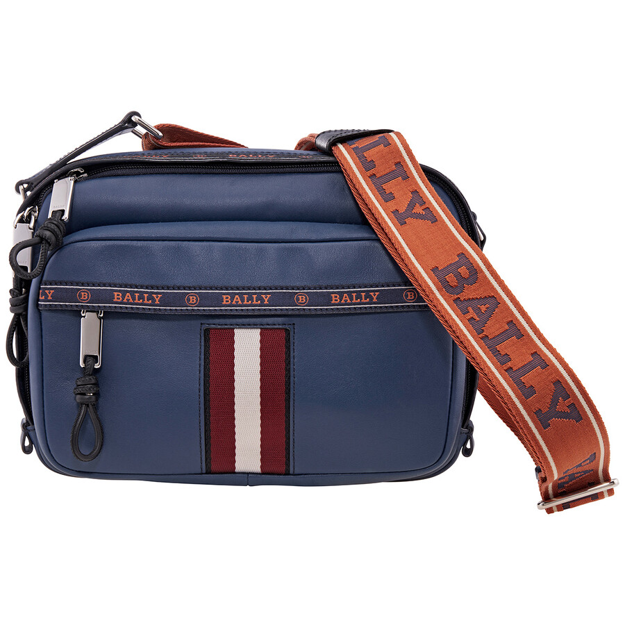 Bally Hobs Blue Leather Crossbody 6231825 2005904247818 Handbags