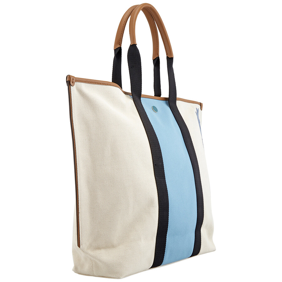 Bally Ladies Canvas Tote In Natural 6221576 7612510508025 Handbags