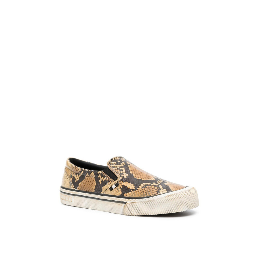 bally snakeskin sneakers