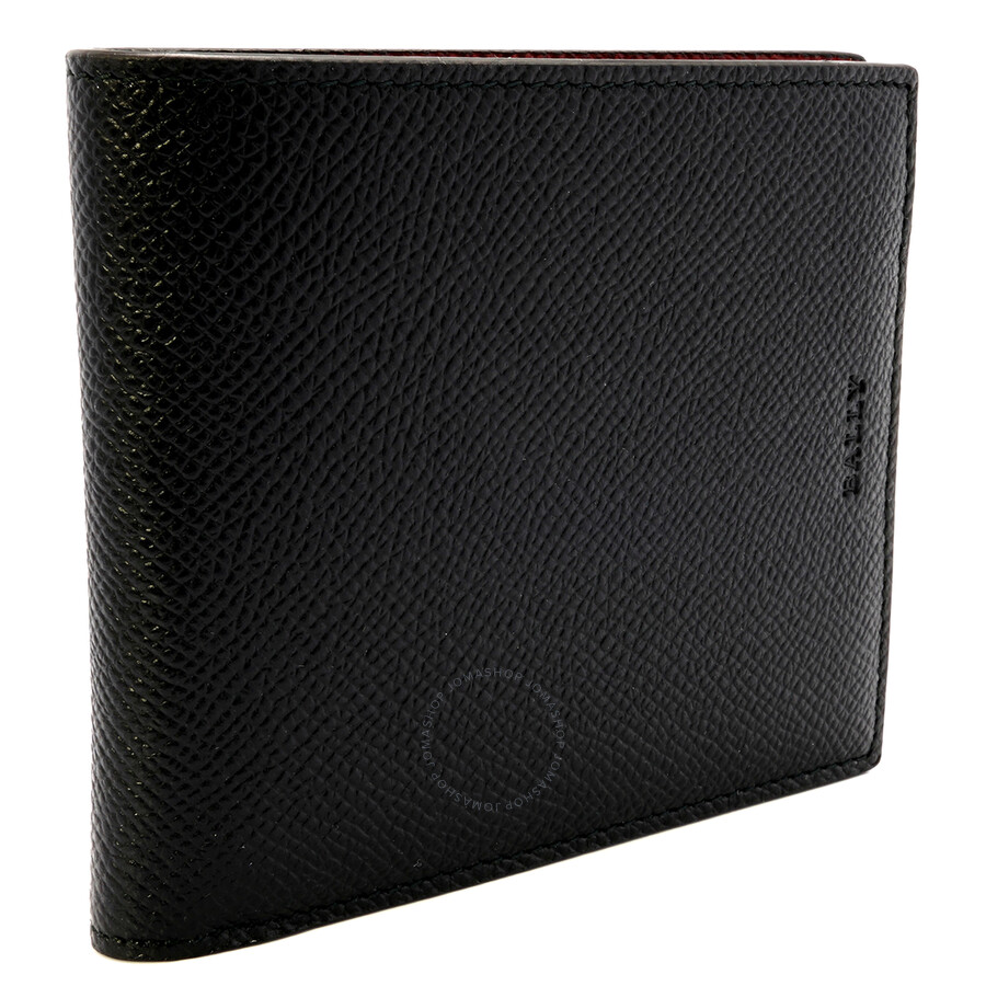 Bally Men's Black Classic Bifold Wallet 6205419 7612509481353
