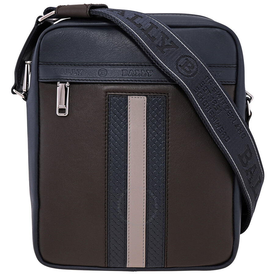 Bally Men's Holm Flat Leather Crossbody Bag 6238741 7617659061134