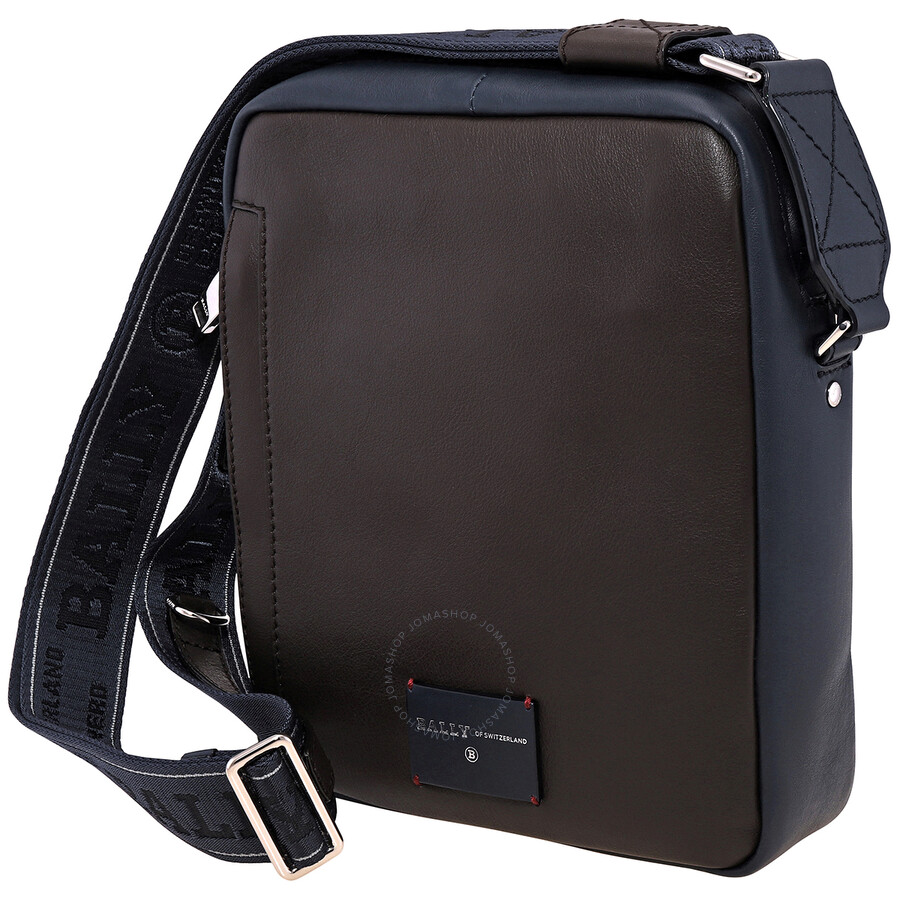 Bally Men's Holm Flat Leather Crossbody Bag 6238741 7617659061134