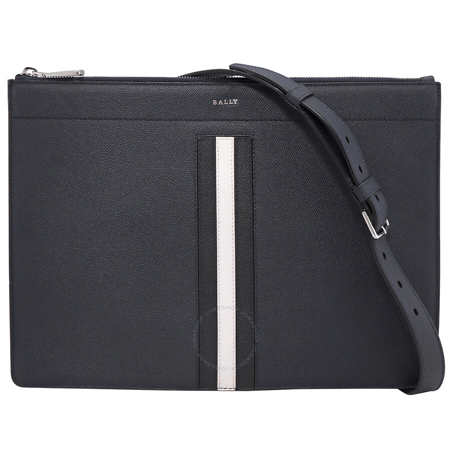 Bally Men's Signaturestripe Clutch Bag 6217970 7612510246118