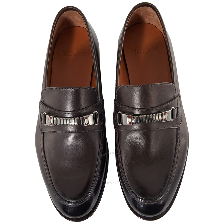 bally leather loafers