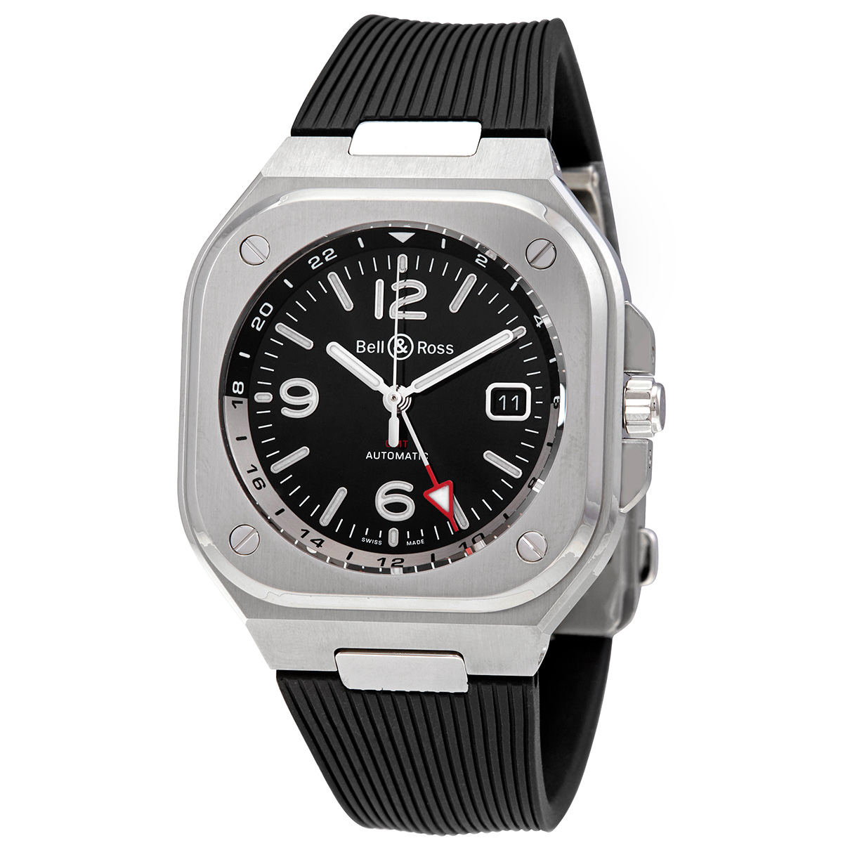 Ross BR 05 GMT Automatic Black Dial 