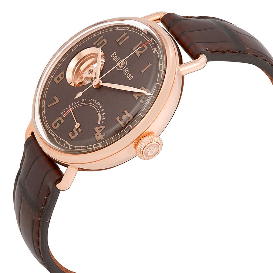 Bell And Ross Brown Dial Men's Hand Wound Limited Edition Watch WW1