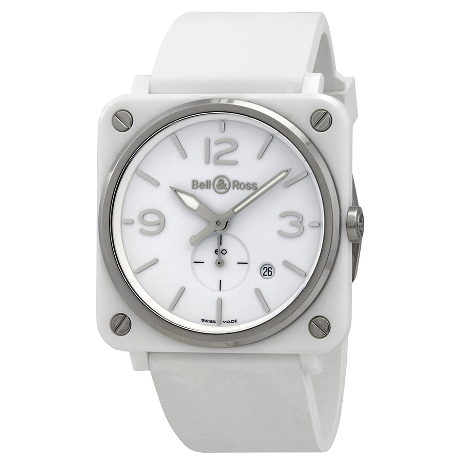 Bell And Ross Quartz White Dial Men's 