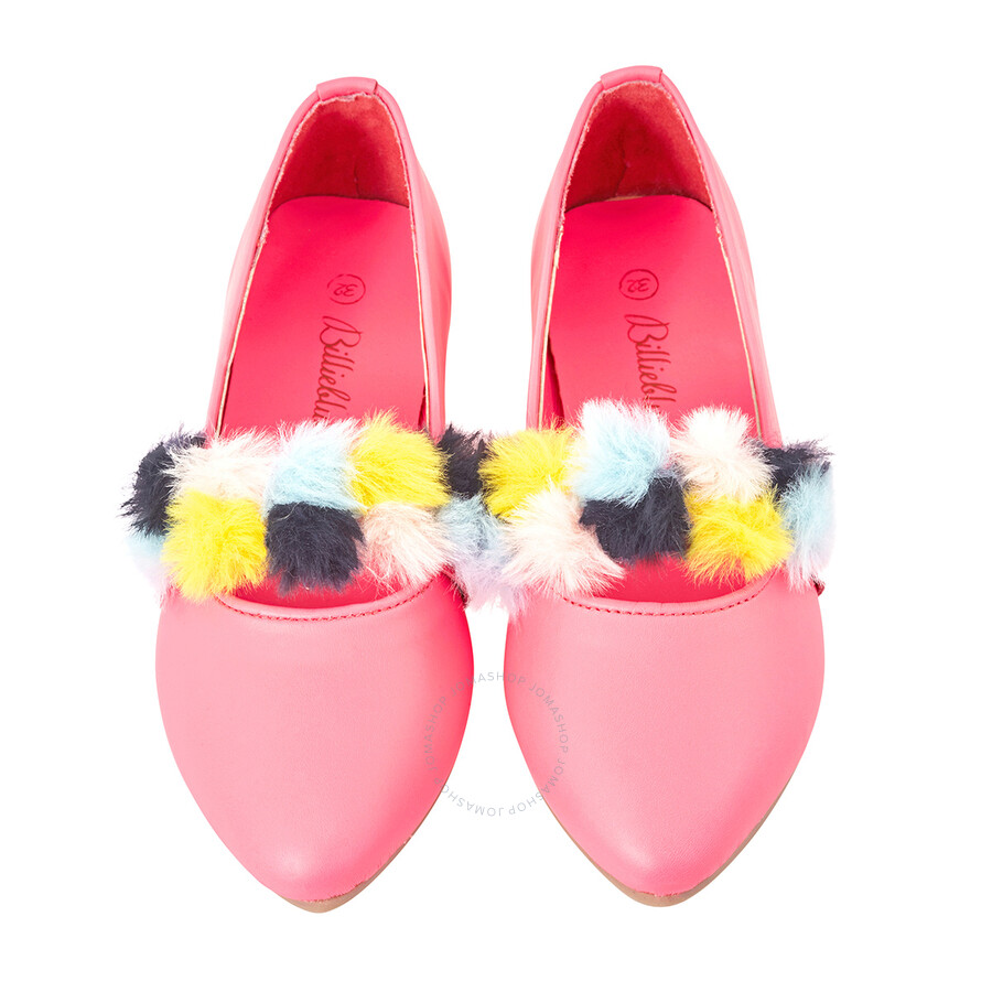 Billie Blush Kids Pink Pointedtoe Ballerinas, Brand Size 32 (1 Little