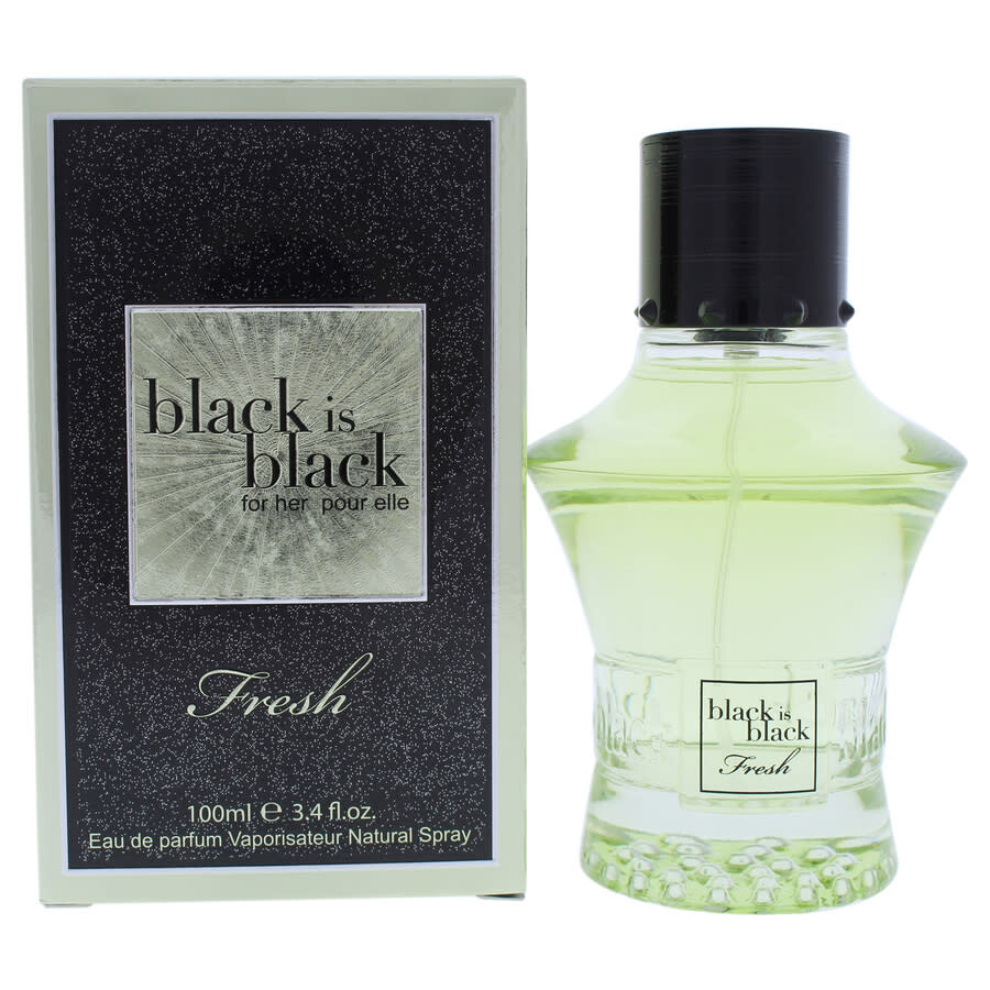 Nu Parfums Black is Black Fresh by Nu Parfums for Women 3.4 oz EDP