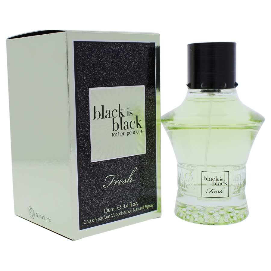 Nu Parfums Black is Black Fresh by Nu Parfums for Women 3.4 oz EDP