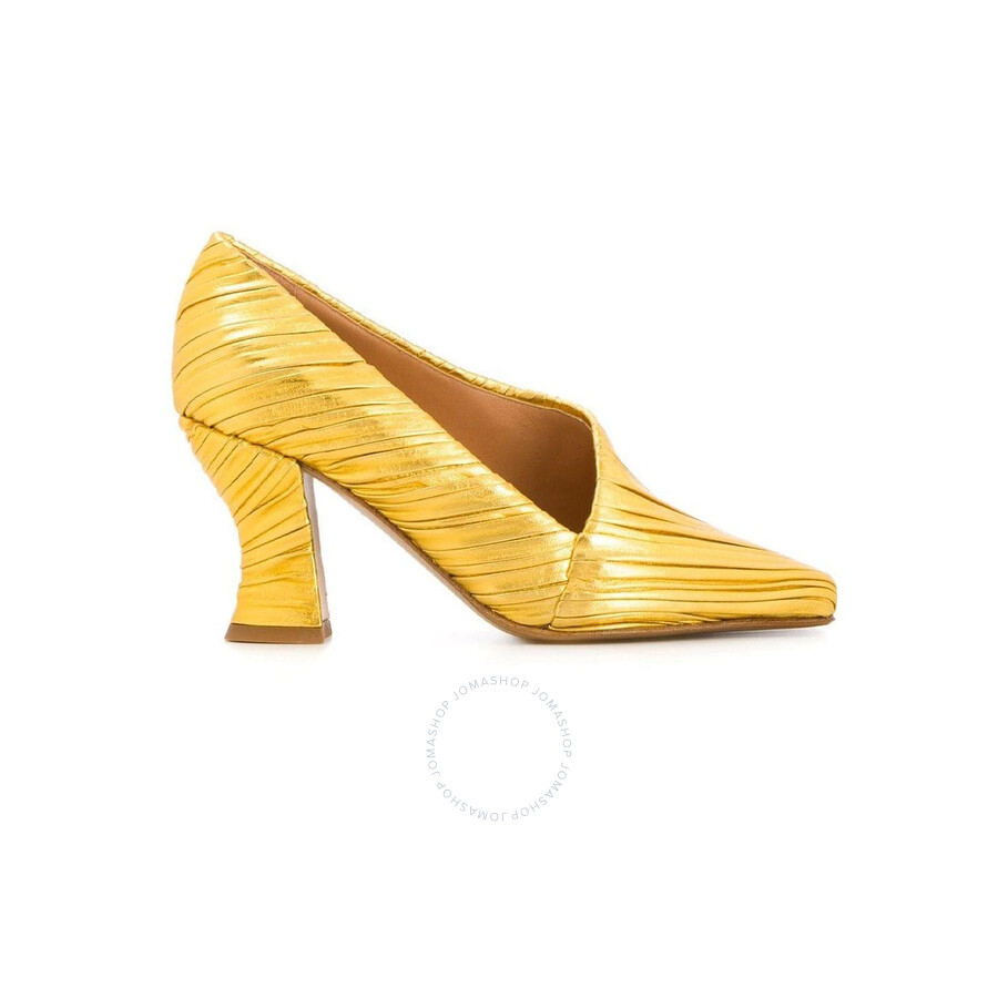 yellow womens pumps