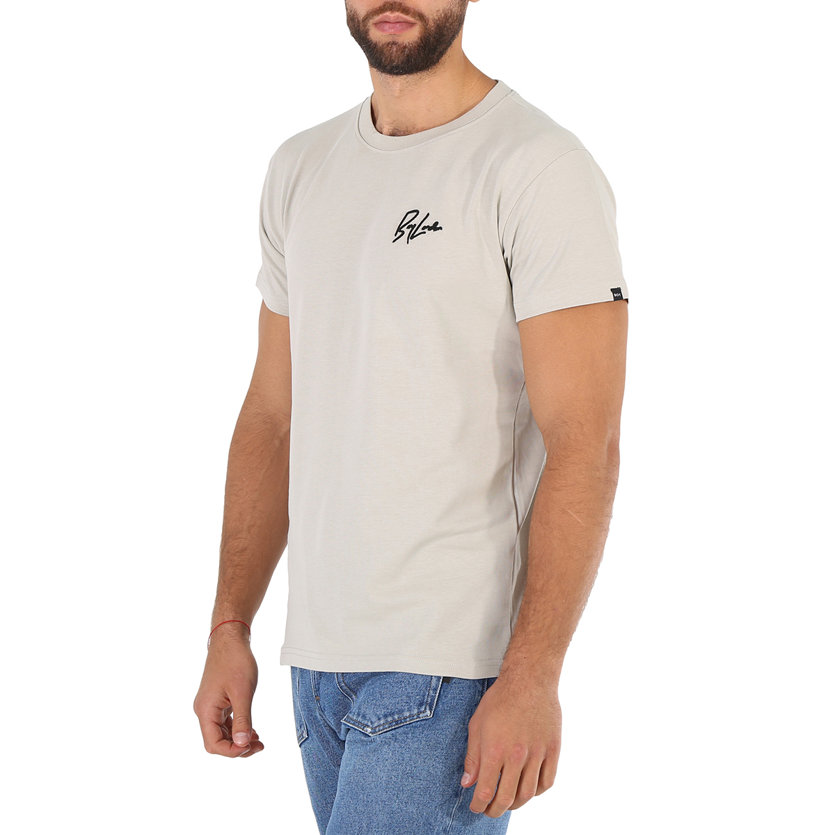 Boy London Grey Cotton Boy Signature T-shirt, Size X-Small BOY ...