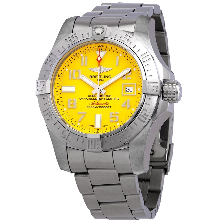 Breitling Avenger Ii Seawolf Automatic Yellow Dial Men S Watch A17331101i1a1 A17331101i1a1 Avenger Avenger Ii Seawolf Jomashop