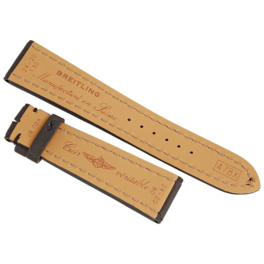 Breitling Black Leather Strap 2420mm 478X 683498418030 Watch