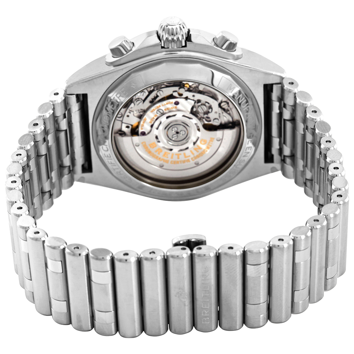 Breitling Chronomat B01 42 Chronograph Automatic Silver Dial Men's Watch AB0134101G1A1  AB0134101G1A1 - Watches, Breitling - Jomashop