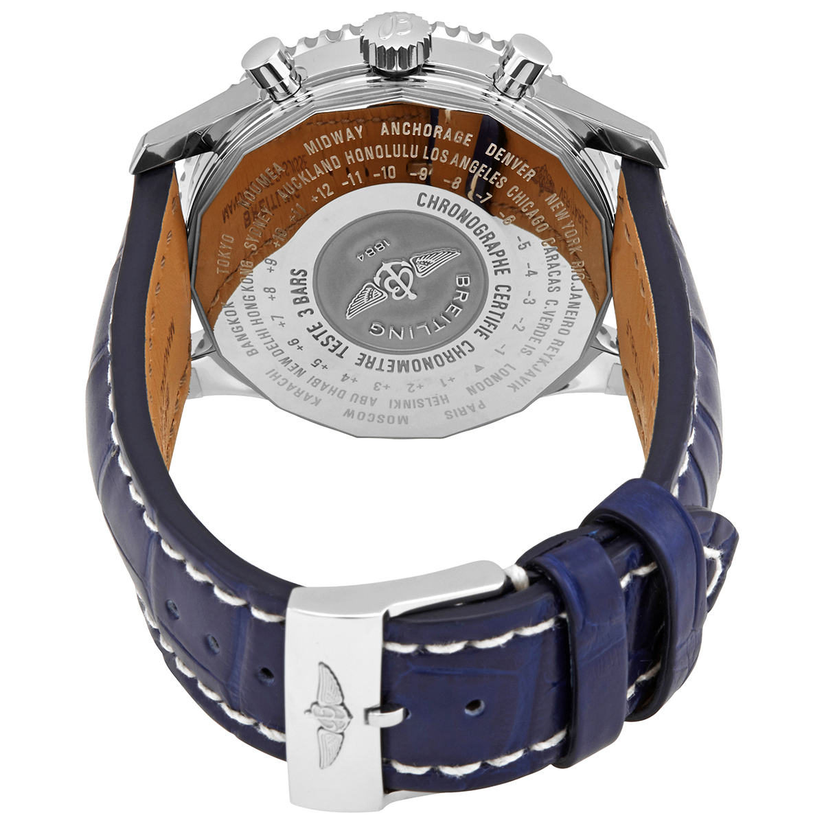 Navitimer Chronograph GMT 46 Stainless Steel - Black A24322121B2A1 |  Breitling