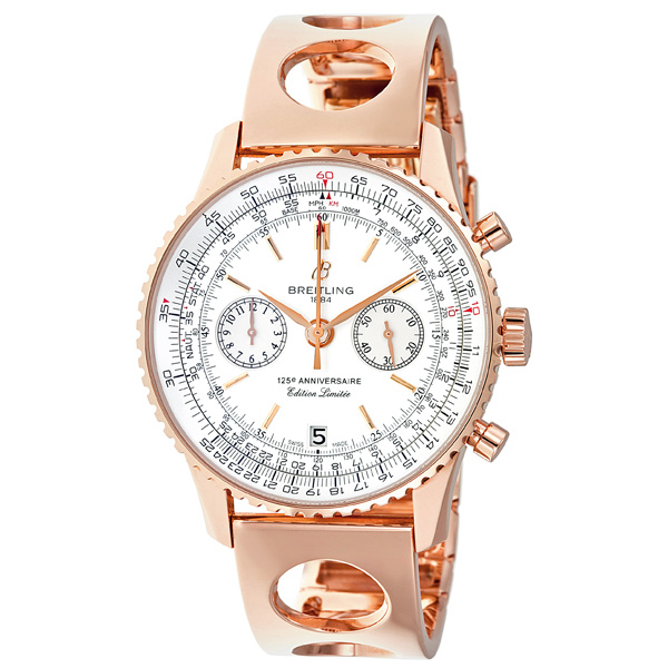 Breitling Navitimer 125th Anniversary 18k Rose Gold Watch R2632212-G668RG  R2632212/G668 845960032445 - Watches, Breitling - Jomashop