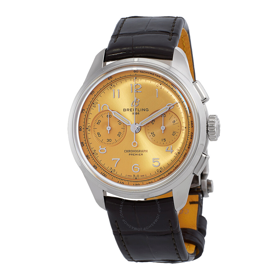 Breitling Premier B09 Chronograph Champagne Dial Hand Wind Men's Watch