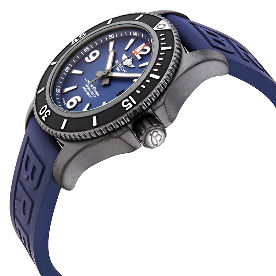 Breitling Superocean 46 Automatic Blue Dial Men's Watch M17368D71C1S2  M17368D71C1S2 842047180174 - Watches, Breitling - Jomashop