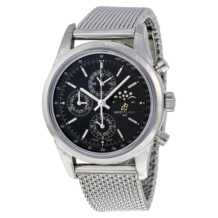 Breitling Transocean Chronograph II Moonphase Automatic Black Dial Men s Watch A1931012 BB68