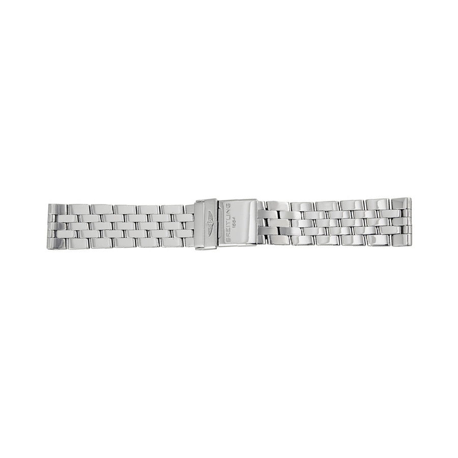 22mm / 24mm Stainless Steel Bracelet Strap For Breitling Chronomat Crosswind – Silver/Gold