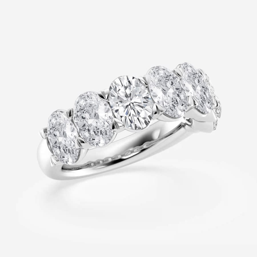 V3 Jewelry Sterling Silver with Natural 1/5 CTTW White Diamond Anniversary Ring