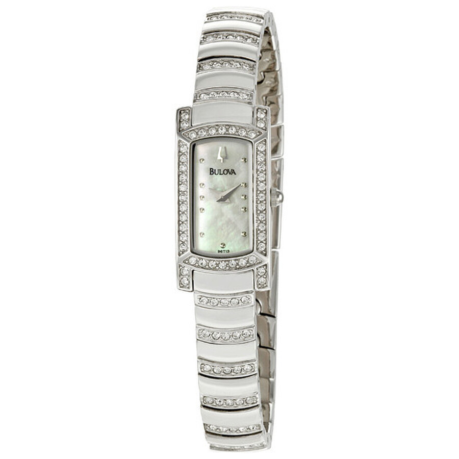 Bulova Ladies Crystal Watch 96T13 042429395718 Watches, Crystal