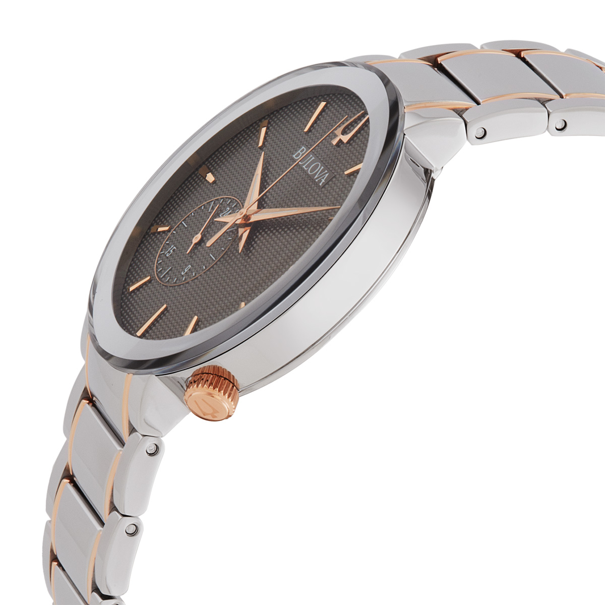 Bulova Latin Grammy Gemini - Orologio Quarzo Oro Rosa, Cassa Tonneau E Cinturino In Silicone Nero (Resistente 30m) - 5