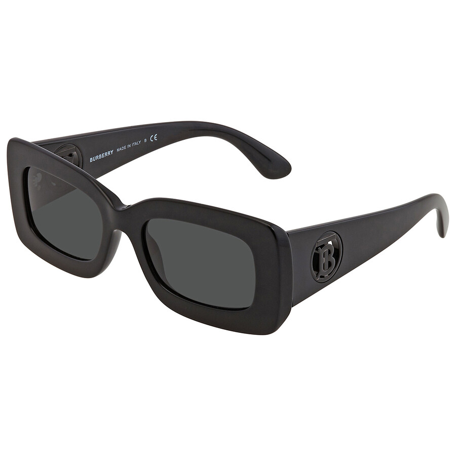 Burberry Astrid Dark Grey Rectangular Ladies Sunglasses BE4343 300187