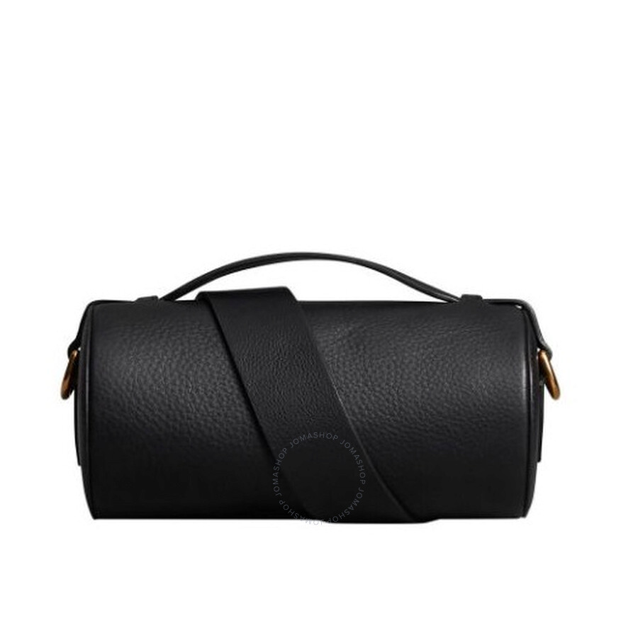 Burberry Black Ladies Cylinder Leather Shoulder Bag 4075103