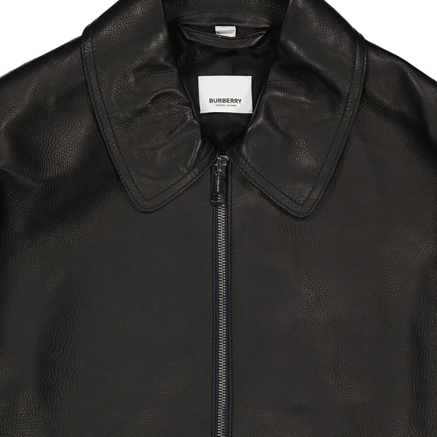 burberry leather bomber jacket